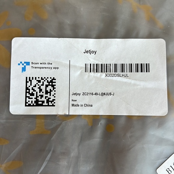 NWT JETJOY EXERCISE OUTFIT LARGE tan ribbed New with tags in bag - Picture 7 of 8